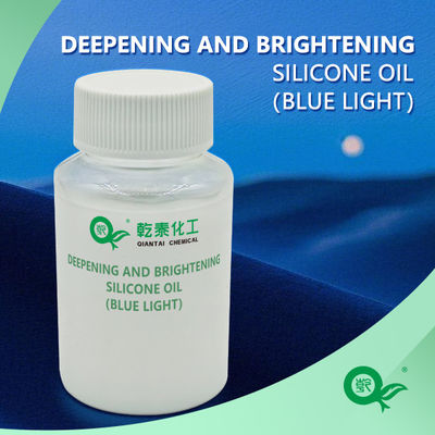 Hydrophilic Cationic Silicone Textile Softener Oil Light Blue For Deepening Brightening