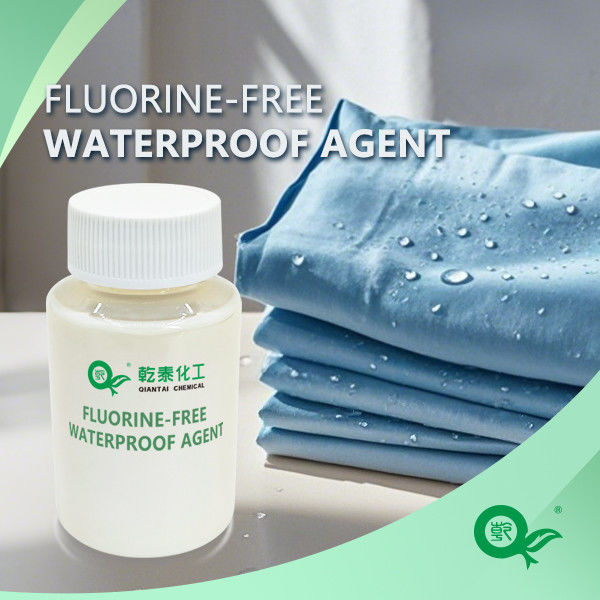 Fluorine Free Waterproof Agent / Excellent Water Repellency / Does Not Affect Color Fastness / Improves Rubbing Fastness / Free Of Organic Halides / PFOA / PFOS