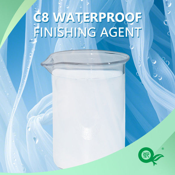 C8 Waterproof Agent Fluorocarbon Compound Has Strong Waterproof Ability And Is Used For Waterproof Finishing Of Synthetic Fibers, Cellulose And Their Blended Fabrics Reaching Waterproof Level 6