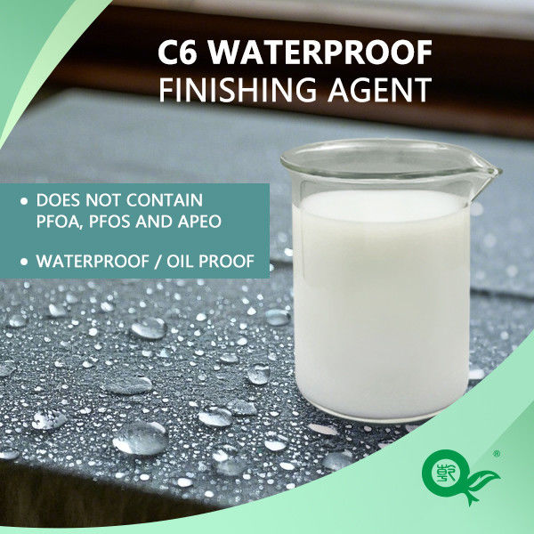 C6 Waterproof Finishing Agent Free Of PFOA PFOS And APEO Waterproof Oil Resistant And Stain Resistant